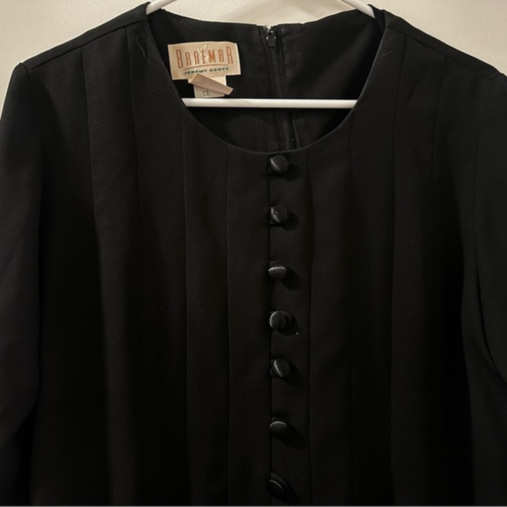 Black Pleated Midi Dress – Vintage Jeremy Scott